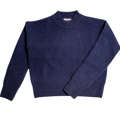 Porridge Knitwear Women's Blue Cashmere Amy Jumper - Navy