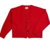 Porridge Knitwear Women's Cashmere Lucy Cardigan - Red In Red