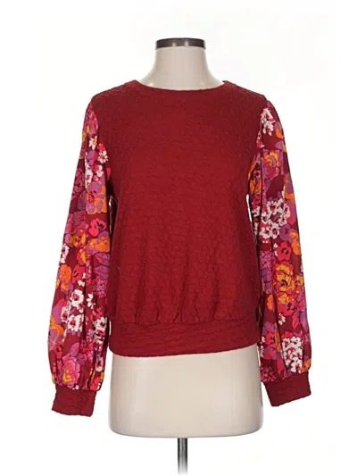 Pre-owned Porridge Pullover Sweater In Burgundy