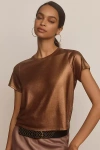 Porridge Shine Glam Tee In Brown