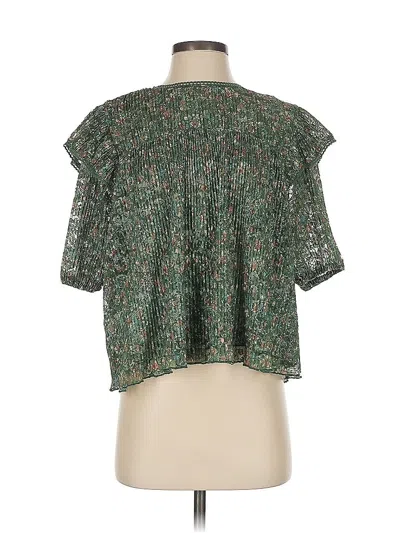 Pre-owned Porridge Short Sleeve Blouse In Green