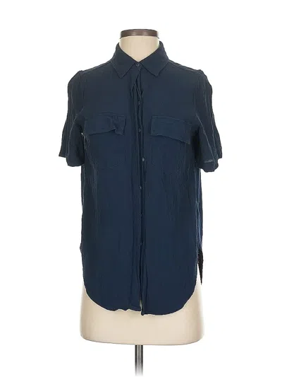 Pre-owned Porridge Short Sleeve Button Down Shirt In Blue