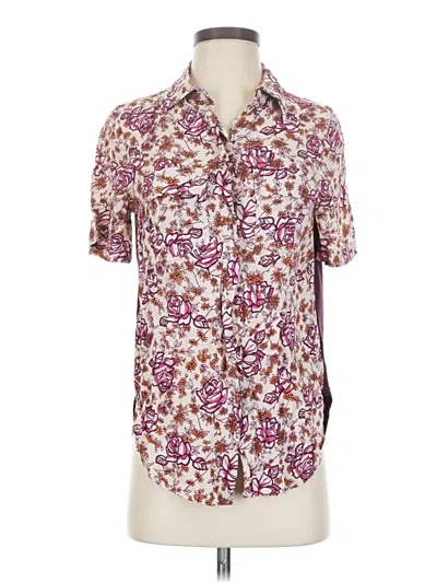 Pre-owned Porridge Short Sleeve Button Down Shirt In Purple