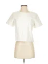 Porridge Short Sleeve Top Ivory Square Neckline Tops In White