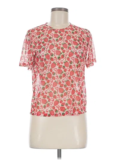 Pre-owned Porridge Short Sleeve T-shirt In Pink