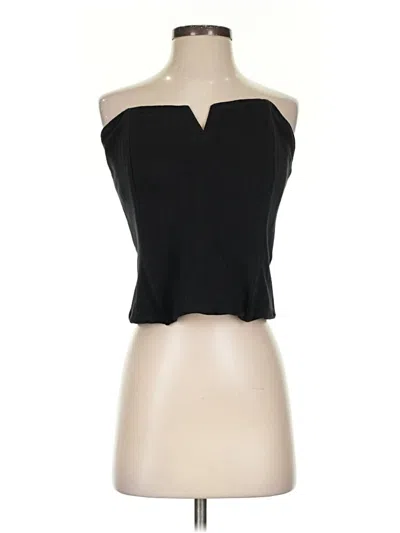Pre-owned Porridge Sleeveless Blouse In Black