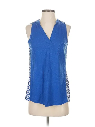Pre-owned Porridge Sleeveless Blouse In Blue