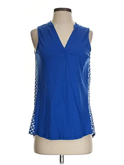 Pre-owned Porridge Sleeveless Blouse In Blue