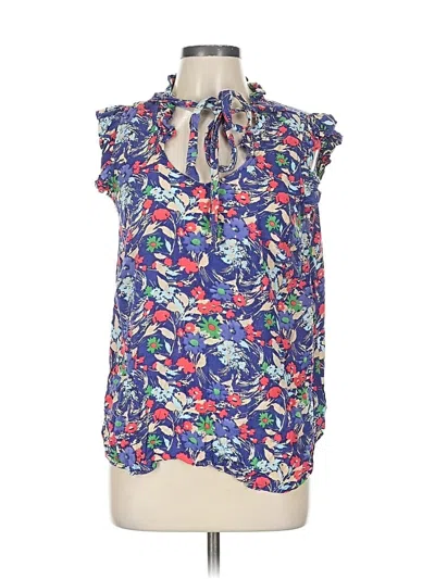 Pre-owned Porridge Sleeveless Blouse In Blue