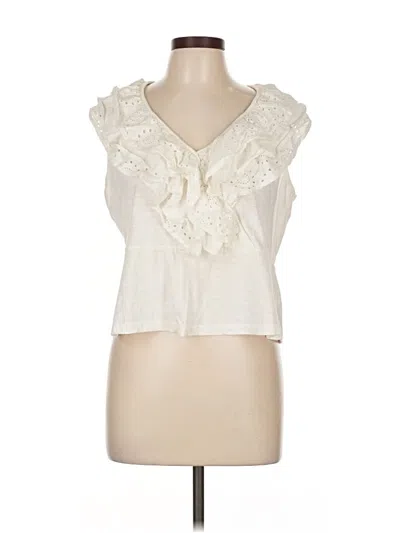 Pre-owned Porridge Sleeveless Blouse In White