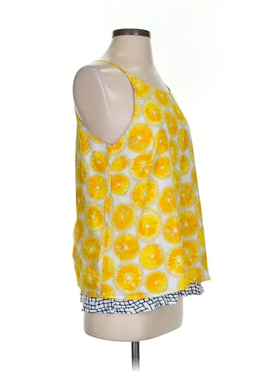 Pre-owned Porridge Sleeveless Blouse In Yellow