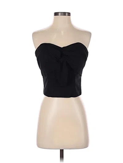 Pre-owned Porridge Sleeveless Top Black Strapless Neckline Tops