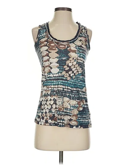 Pre-owned Porridge Tank Top Blue Halter Neckline Tops