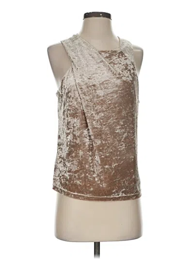 Pre-owned Porridge Tank Top Brown Halter Neckline Tops