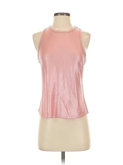 Pre-owned Porridge Tank Top Pink Halter Neckline Tops