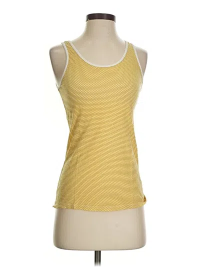 Pre-owned Porridge Tank Top Yellow Halter Neckline Tops
