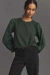 Porridge Textured Sweatshirt In Green