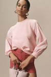 Porridge Textured Sweatshirt In Pink