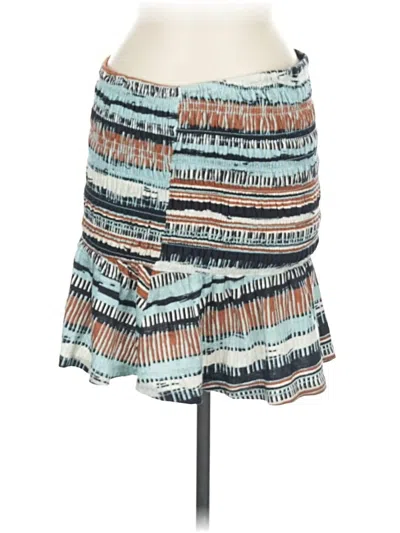 Pre-owned Porridge Tube Top Teal Strapless Neckline Tops In Blue