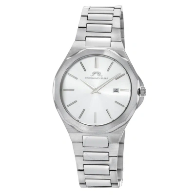 Porsamo Bleu Alexander White Dial Men's Watch 1231aals In Silver / White