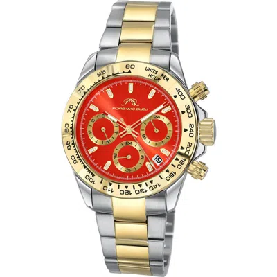 Porsamo Bleu Alexis Two-tone Multifunction Bracelet Watch, 37mm