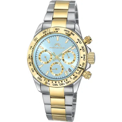 Porsamo Bleu Alexis Two-tone Multifunction Bracelet Watch, 37mm