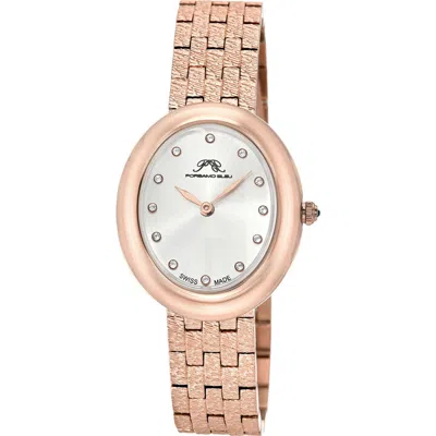 Porsamo Bleu Angelica Oval Diamond Bracelet Watch, 30mm X 35mm