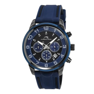 Porsamo Bleu Arthur Chronograph Quartz Blue Dial Men's Watch 1092carr In Green