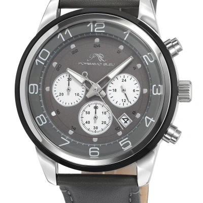 Porsamo Bleu Arthur Men's Chronograph Black Watch, 1091earl In Grey