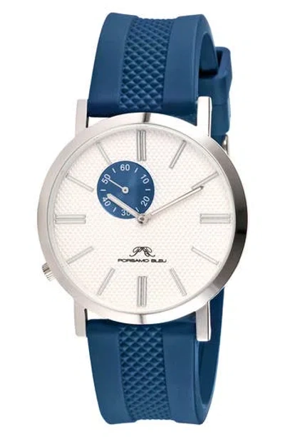Porsamo Bleu Bennett Silicone Strap Watch, 40mm In Multi
