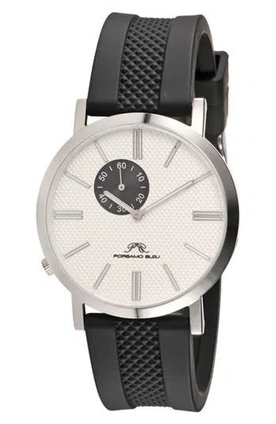 Porsamo Bleu Bennett Silicone Strap Watch, 40mm In Multi