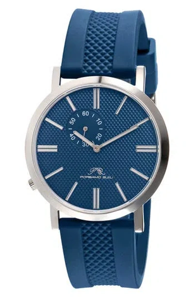 Porsamo Bleu Bennett Silicone Strap Watch, 40mm In Multi