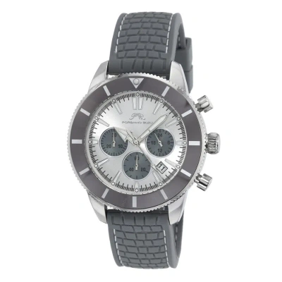 Porsamo Bleu Brandon Chronograph Quartz Silver Dial Men's Watch 1013cbrr In Gray