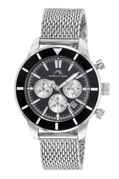 Porsamo Bleu Men's Brandon Watch In Silver Tone/black