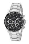 Porsamo Bleu Brandon Men's Stainless Steel Silver And Black Watch 1032bprs