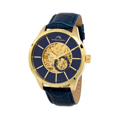 Porsamo Bleu Cassius Automatic Blue Dial Men's Watch 802bcal In Yellow/blue/gold Tone