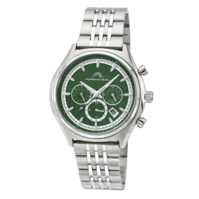 Porsamo Bleu Charlie Silver-tone Dial Men's Watch 1261cchs In Green / Silver