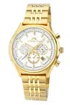 Porsamo Bleu Charlie Stainless Steel Multifunction Gold Tone Men's Watch 1261echs In Gold