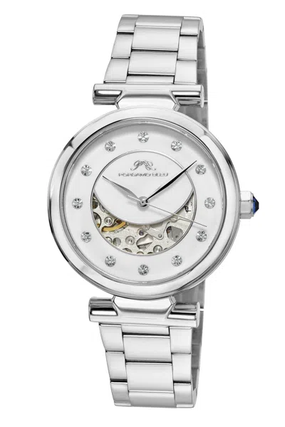 Porsamo Bleu Colette Women's Automatic Watch With Topaz Hour Markers 1103acos In Silver