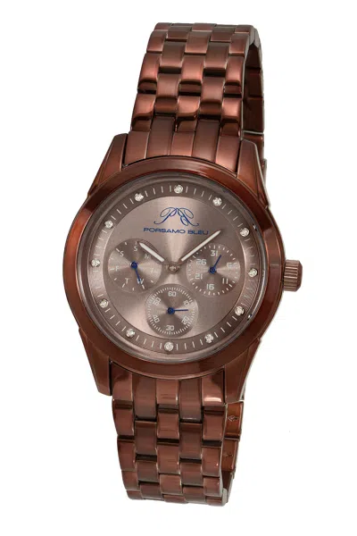 Porsamo Bleu Diana Women's Diamond Watch 741ddis In Brown