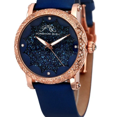 Porsamo Bleu Genevieve Women's Topaz Watch, 682cgel In Blue
