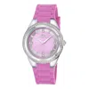 Porsamo Bleu Guilia Quartz Pink Dial Ladies Watch 1122bgur In Pink/silver Tone