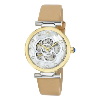 Porsamo Bleu Laura Automatic White Dial Ladies Watch 1212clal In Gold