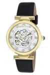 Porsamo Bleu Laura Women's Automatic Watch With Mother Of Pearl Dial, 1211blal In Black