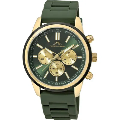 Porsamo Bleu Logan Chronograph Silicone Strap Watch In Multi