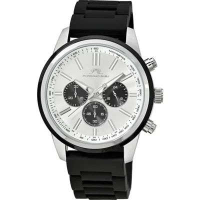 Porsamo Bleu Logan Chronograph Silicone Strap Watch In Multi