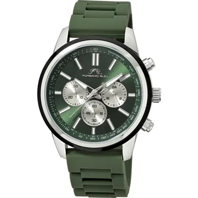 Porsamo Bleu Logan Chronograph Silicone Strap Watch In Multi