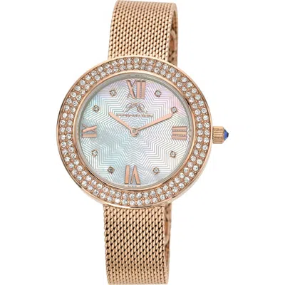 Porsamo Bleu Madeleine Mesh Strap Watch, 35mm In Rose Tone