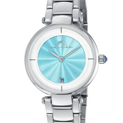 Porsamo Bleu Madison Women's Turquoise Guilloche Dial Watch, 1151dmas In Blue