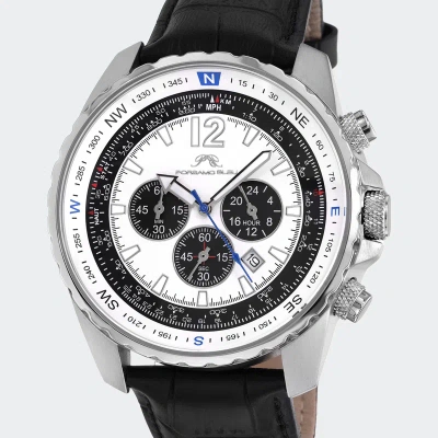 Porsamo Bleu Martin Men's Chronograph Watch In Black